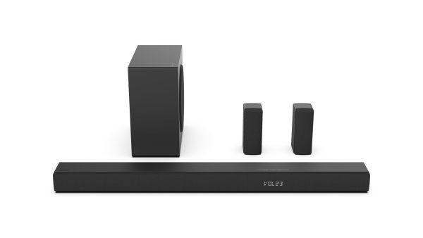 Hisense Home Theatre 7.1.2 ch Dolby Atmos with Wireless 8" Subwoofer + Wifi Function, 570W Output Power, 4K HDR Pass Thru, Powerful Bass with detachable speakers